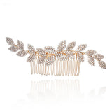 Rhinestone Hair Comb Bridal Headdress Wedding Jewelry Flower Crown Hair Clip