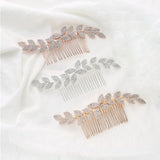 Rhinestone Hair Comb Bridal Headdress Wedding Jewelry Flower Crown Hair Clip