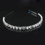 Round Crystal Hair Hoop Multicolor Rhinestone Accessories Ladies Wedding Tiara