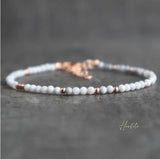 Carnelian Bracelet for Women - Crystal Beaded Gemstone Jewelry