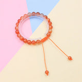 Carnelian Chakra Gemstone Bracelet 8mm Adjustable