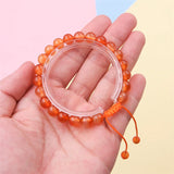 Carnelian Chakra Gemstone Bracelet 8mm Adjustable