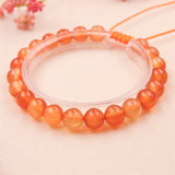Carnelian Chakra Gemstone Bracelet 8mm Adjustable