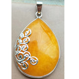 Carnelian Tiger Eye Lapis Water Drop Pendant Bead WB1143