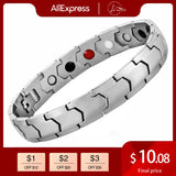Nantii Surgical Steel Health Bracelet Magnetic Healing Arthritis Bracelet