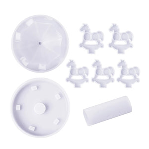 Carousel Ornament Crystal Epoxy Resin Mold DIY Casting Tool