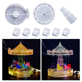 Carousel Ornament Crystal Epoxy Resin Mold DIY Casting Tool