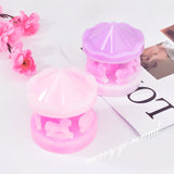 Silicone Mould DIY Crystal Epoxy Resin Mold for Carousel Swing Table Ornament