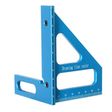Woodworking Square Protractor Aluminum Miter Triangle Ruler