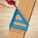 Woodworking Square Protractor Aluminum Miter Triangle Ruler