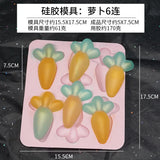 Carrot Shape Silicone Mould for DIY Epoxy Resin Jewelry Making