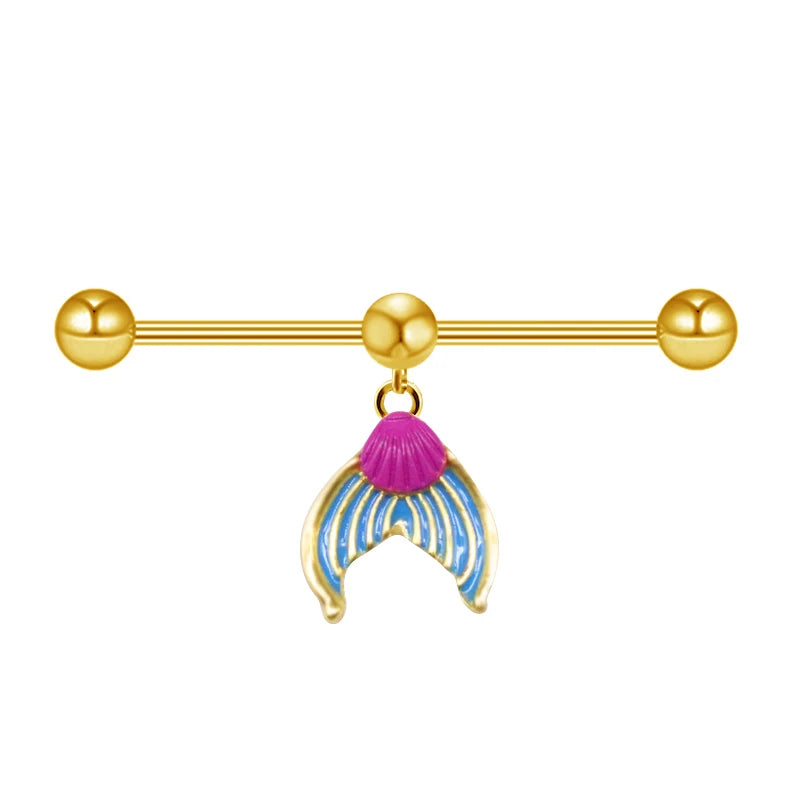 Sexy Snake Dangle Industrial Barbells Body Jewelry