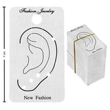 Silver Cartilage Earring Card Set