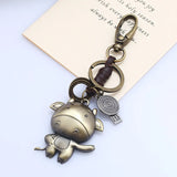 Zodiac Keychain Leather Key Pendant Retro Hand-woven Couple Accessories