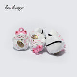 Lucky Cat Style Jingle Bell Charms for Pet Pendant Necklace