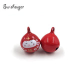 Lucky Cat Metal Jingle Bell Necklace for Kids