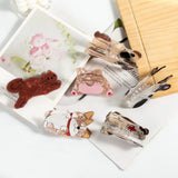Cartoon Animals Hair Clips Cat Hair Claw Acrylic Whale Hair Grips