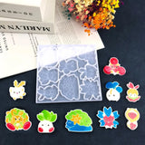 Cartoon Animals Phone Back Sticker Epoxy Mold