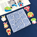 Cartoon Animals Phone Back Sticker Epoxy Mold