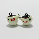 Cartoon Bird Enamel Jingle Bells Charm Pendant Bracelet