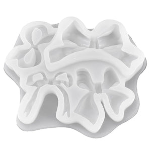 Cartoon Bow Tie Silicone Mould for DIY Bow Tie Decorative Baking, 4 Shapes
