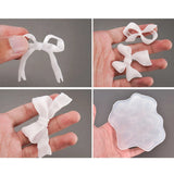 Cartoon Bow Tie Silicone Mould for DIY Bow Tie Decorative Baking, 4 Shapes