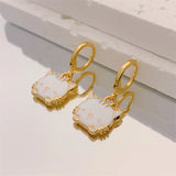 Cartoon Cat Asymmetry Earrings Punk Jewelry Gift for Women
