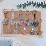 Cartoon Character Rhinestone Keychain Bling Resin Key Chain Ring