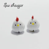 Chicken Hen Jingle Bell Charms for DIY Craft Jewelry