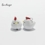 Chicken Hen Jingle Bell Charms for DIY Craft Jewelry