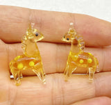 10Pcs Mini Liuli Animal Charms for DIY Jewelry Making
