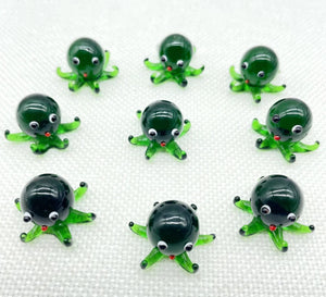 10Pcs Mini Liuli Animal Charms for DIY Jewelry Making