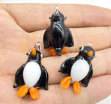 10Pcs Mini Liuli Animal Charms for DIY Jewelry Making