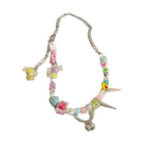 Colorful Beaded Bracelet/Necklace - Girl Beaded Jewelry Gift