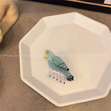 Acrylic Parrot Hair Claws Peacock Hair Clips Vintage Jewelry