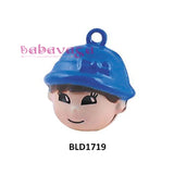 Cartoon Boy Head Bell Charms Pendant Jewelry Accessories
