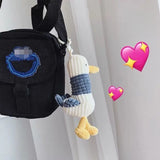 Ugly Duck Keychain Plush Toy Soft Key Ring Bag Pendant Car Kids