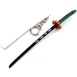 Demon Slayer Tanjirou Keychain Sword Metal Pendant Chaveiro Props
