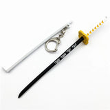 Demon Slayer Tanjirou Keychain Sword Metal Pendant Chaveiro Props