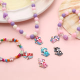 Cartoon Dog Enamel Charms, DIY Necklace Jewelry Findings, 20PCs