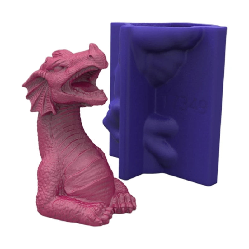 Cartoon Dragon Silicone Mold Cake Decorative Fondant Mold