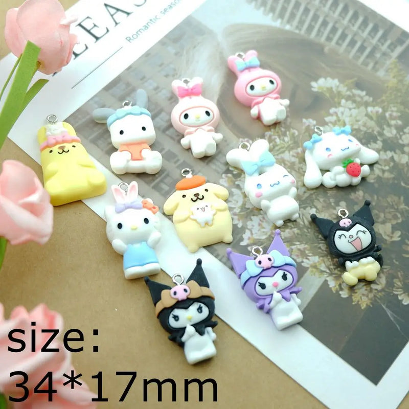 Cartoon Earring Charms Bracelets Jewelry DIY Pendants Bulk