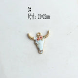 Bull Head Charms Pendants for DIY Making 20pc