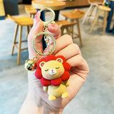 Fat-faced Bear Keychain Sheep Doll Bag Tulip Charm Sitting Bear Pendant