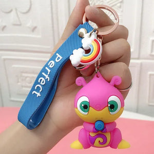 Hand-made Cute Dinosaur Keychain Charm Pendant for Girls Women
