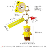 Funny Dinosaur Bear Key Chain Car Bag Pendant Gift Keychain for Girls