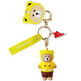 Funny Dinosaur Bear Key Chain Car Bag Pendant Gift Keychain for Girls