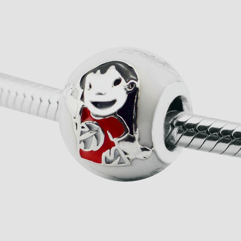 Cartoon Girl & Pet Charm Beads for Silver 925 Charms Bracelets Women