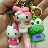 Cartoon Dog Keychain Glue Pudding Happiness DIY Bag Accessories