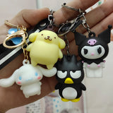 Cartoon Dog Keychain Glue Pudding Happiness DIY Bag Accessories